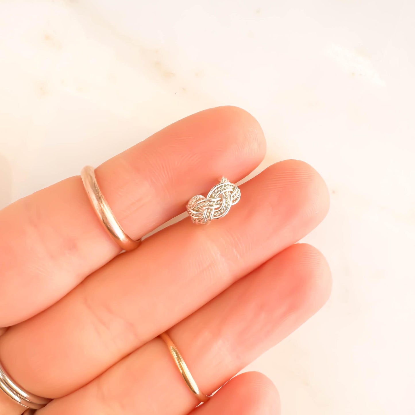 Mini Twist Braid Ear Cuff, Sterling Silver
