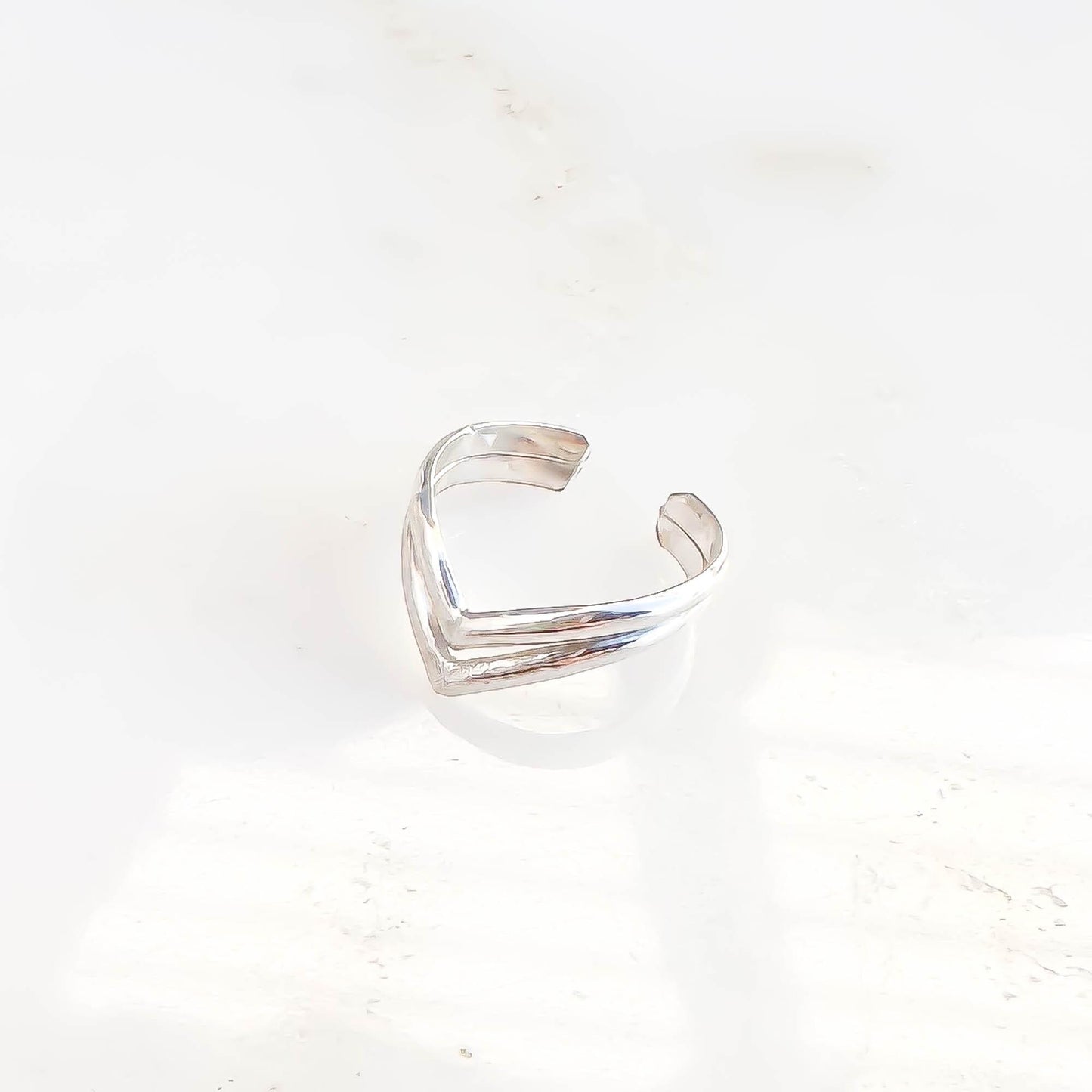 Mini Chevron Upper Ear Cuff, Sterling Silver