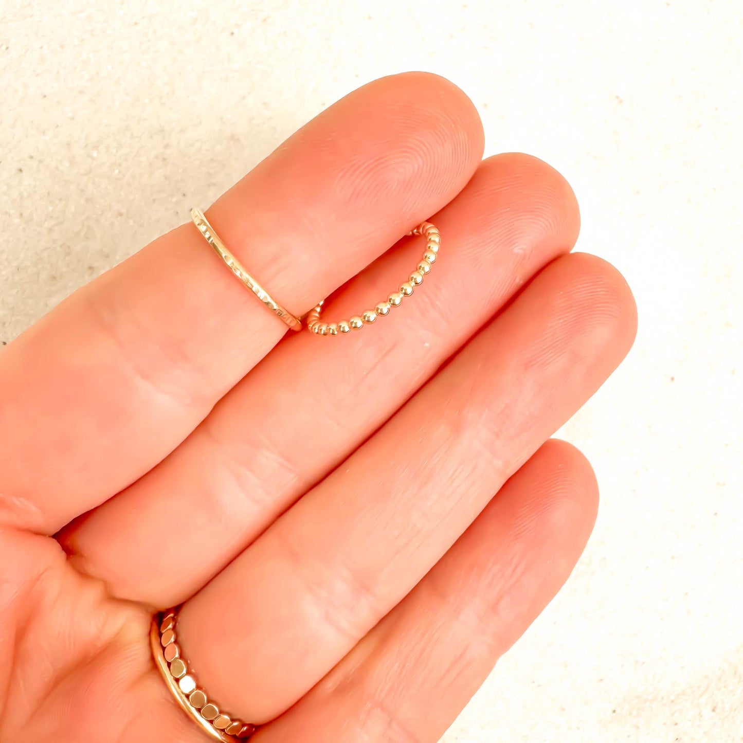 Mini Bead Toe Ring, 14K Gold Filled