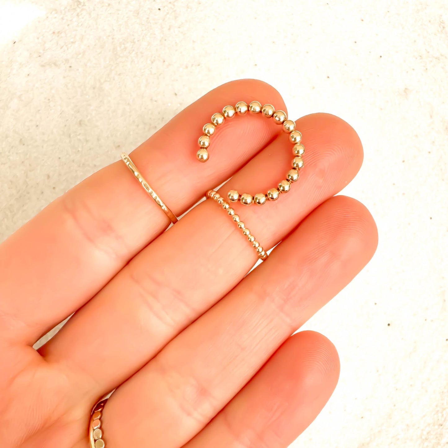 Bead Toe Ring, 14K Gold Filled