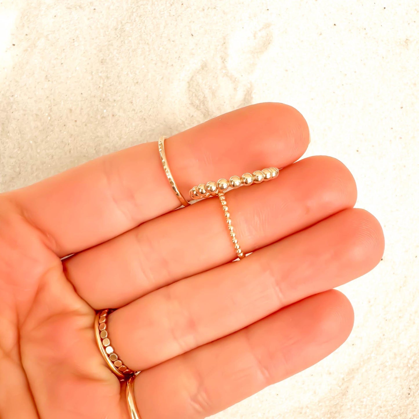 Bead Toe Ring, 14K Gold Filled