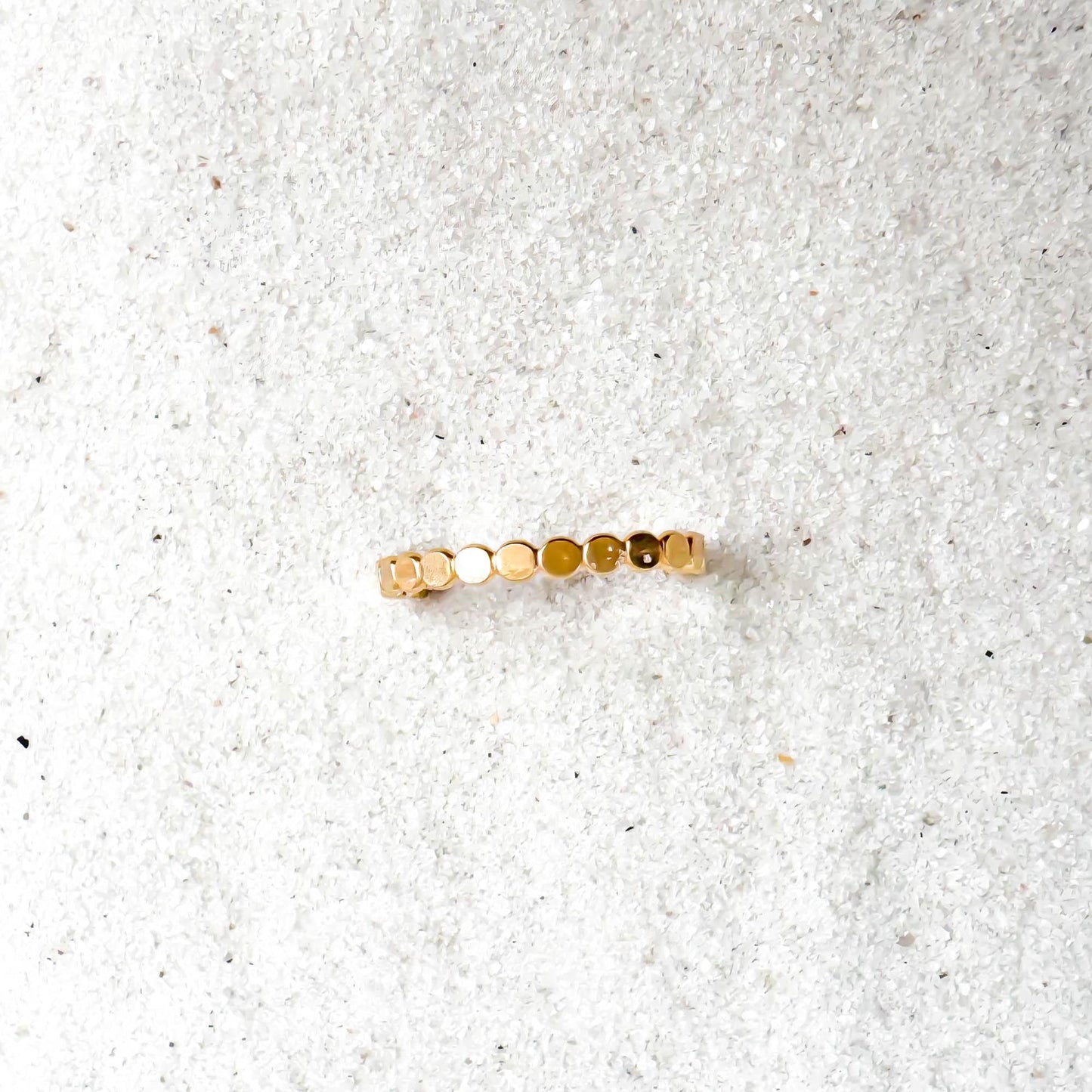 Dainty Flat Bead Toe Ring, 14K Gold Filled