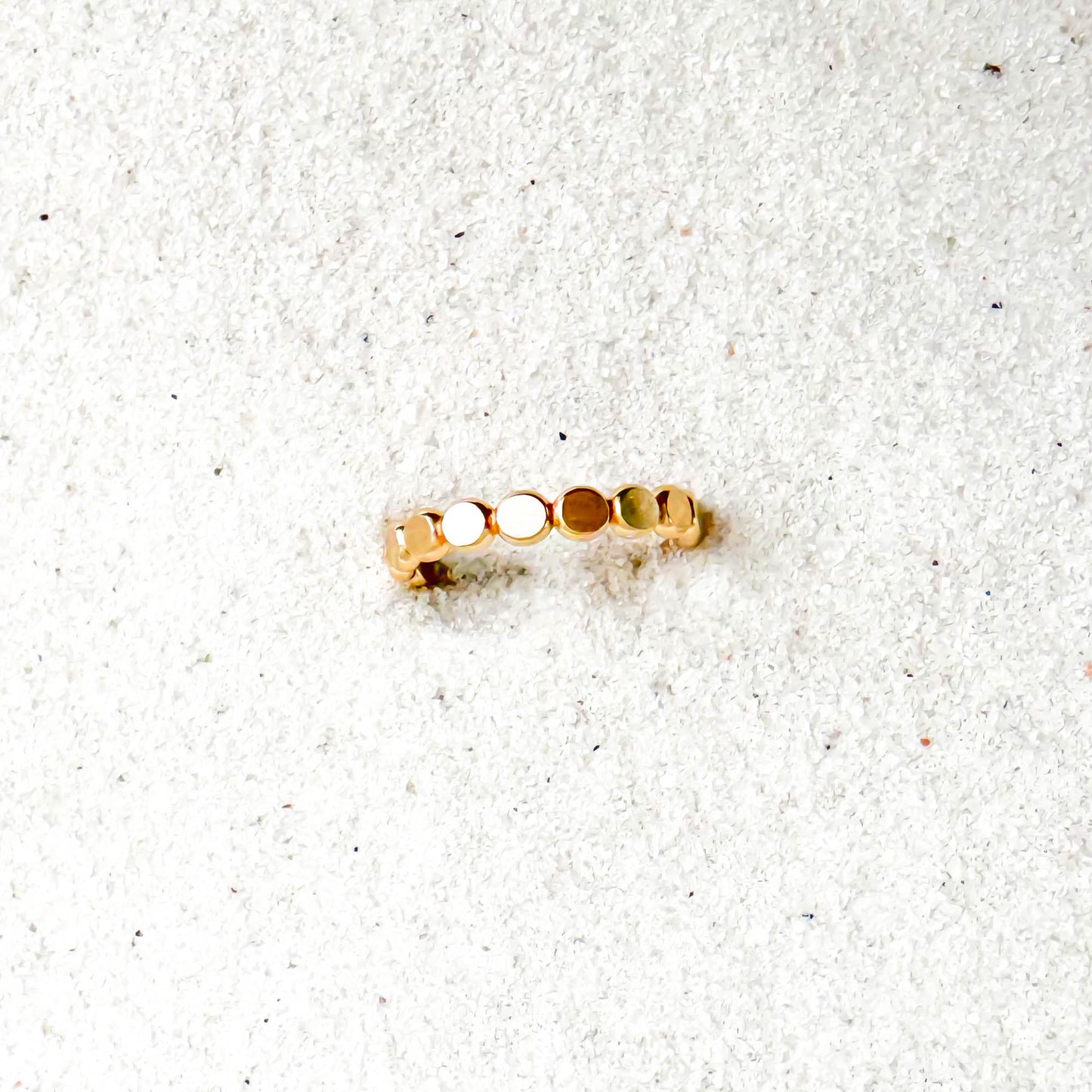 Flat Bead Toe Ring, 14K Gold Filled
