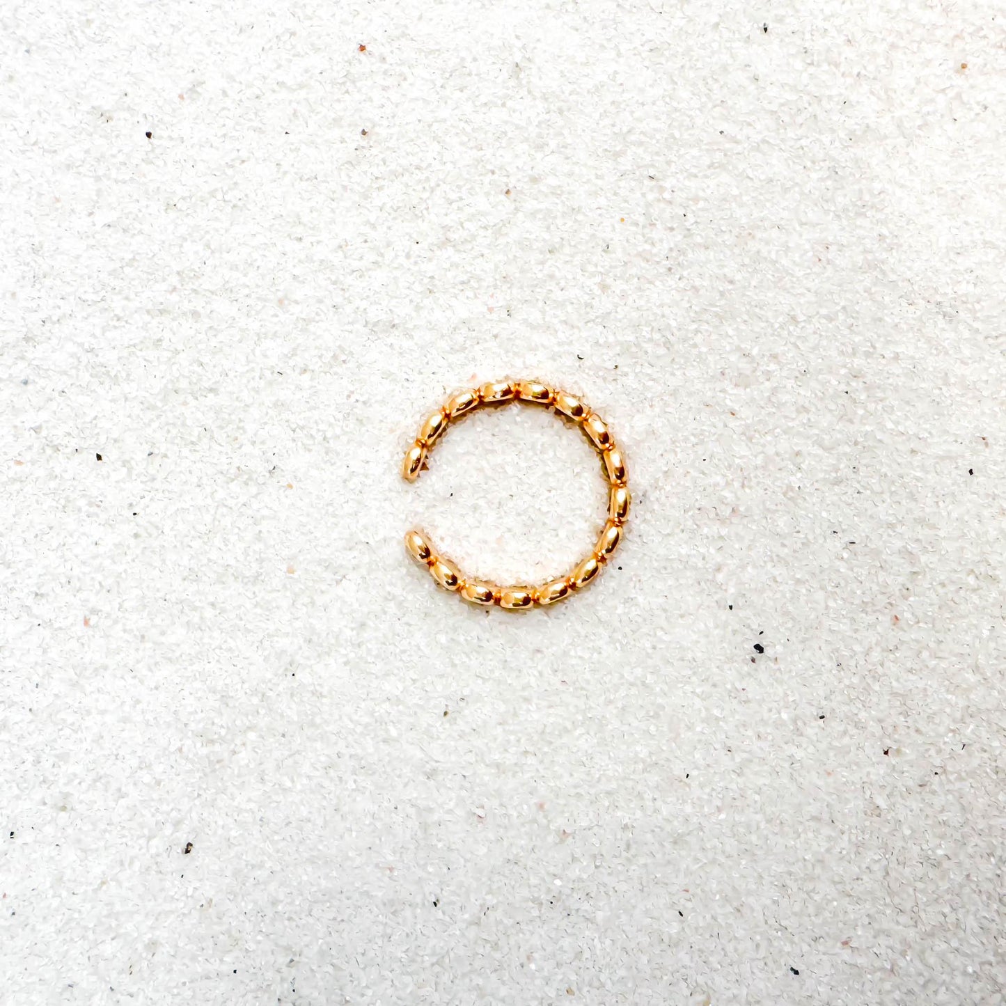 Flat Bead Toe Ring, 14K Gold Filled