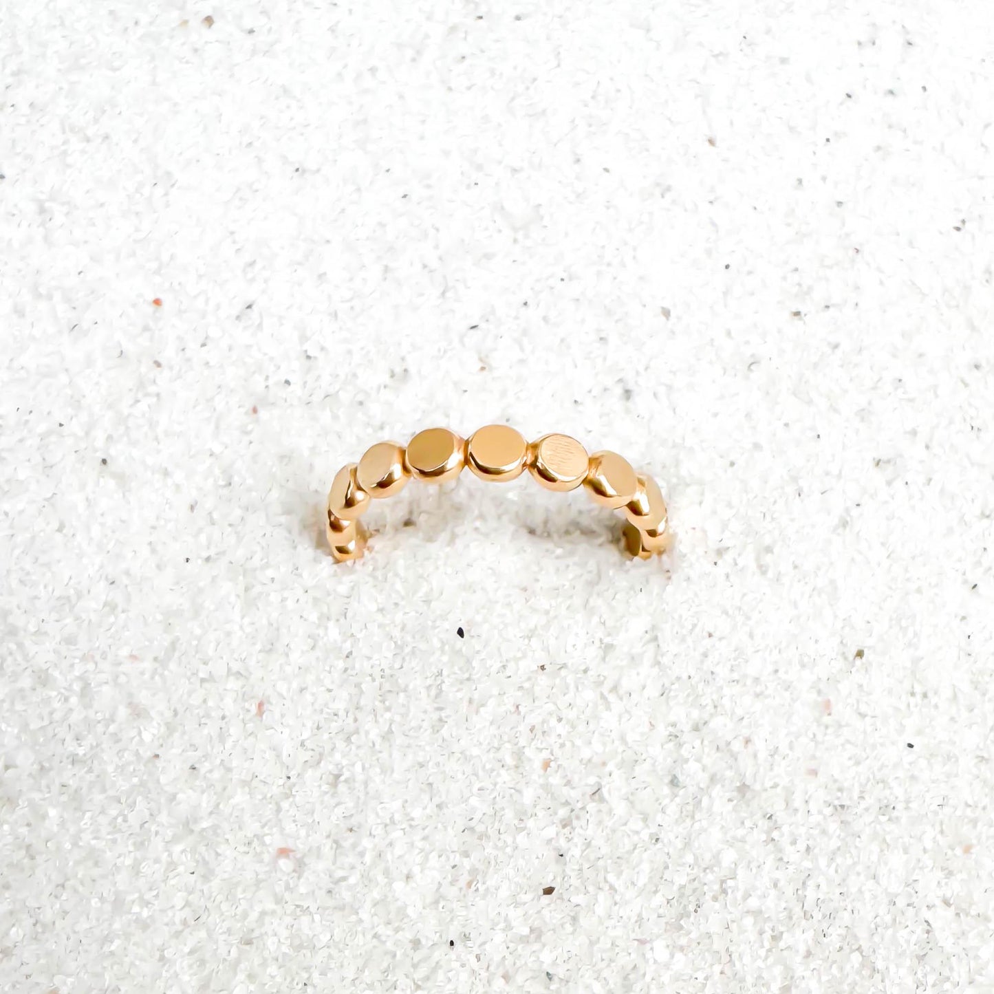 Flat Bead Toe Ring, 14K Gold Filled