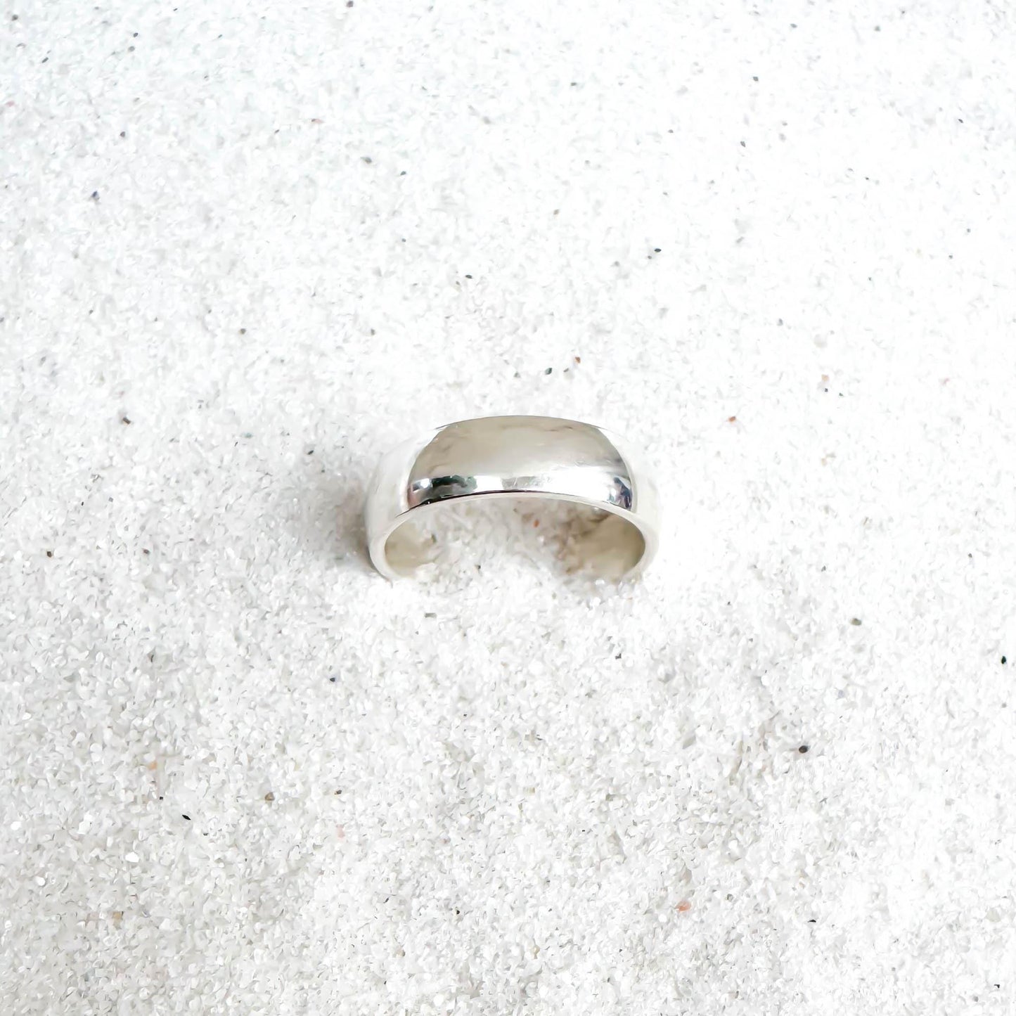 Thick Domed Toe Ring, Sterling Silver