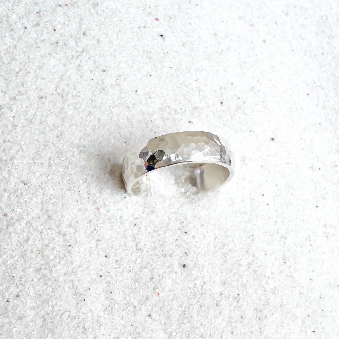 Hammered Domed Toe Ring, Sterling Silver