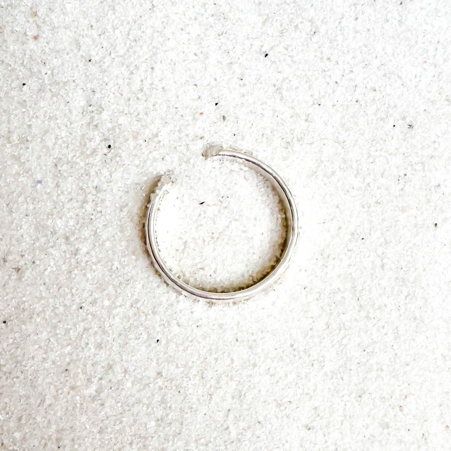Hammered Domed Toe Ring, Sterling Silver