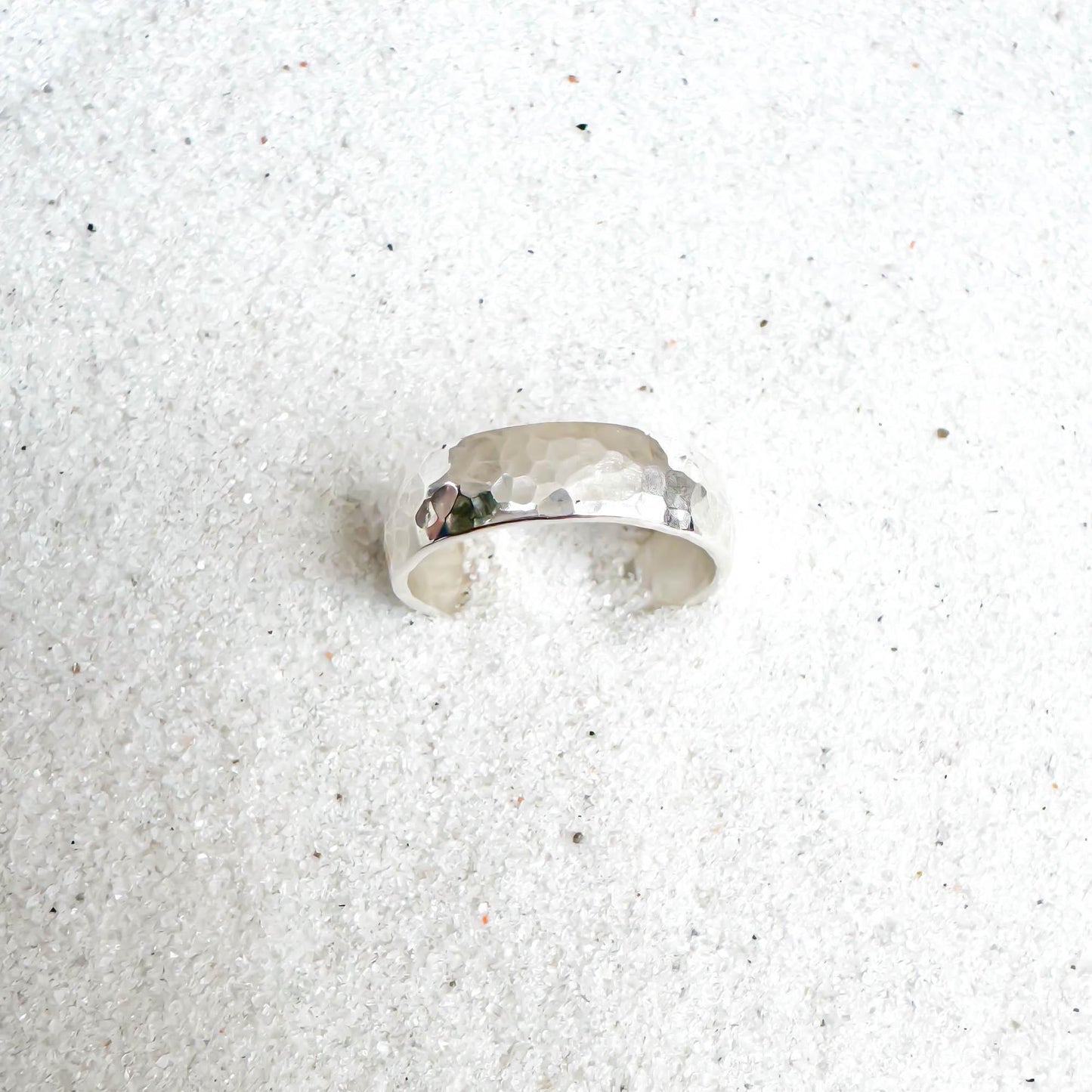 Hammered Domed Toe Ring, Sterling Silver