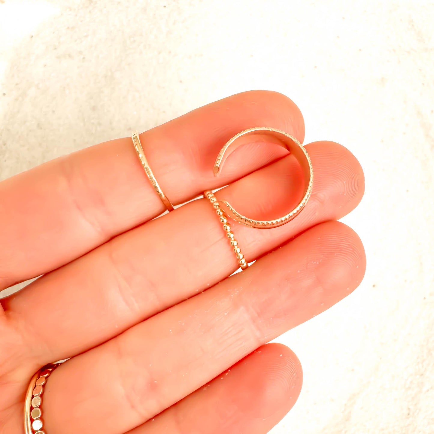 Domed Toe Ring, 14K Gold Filled