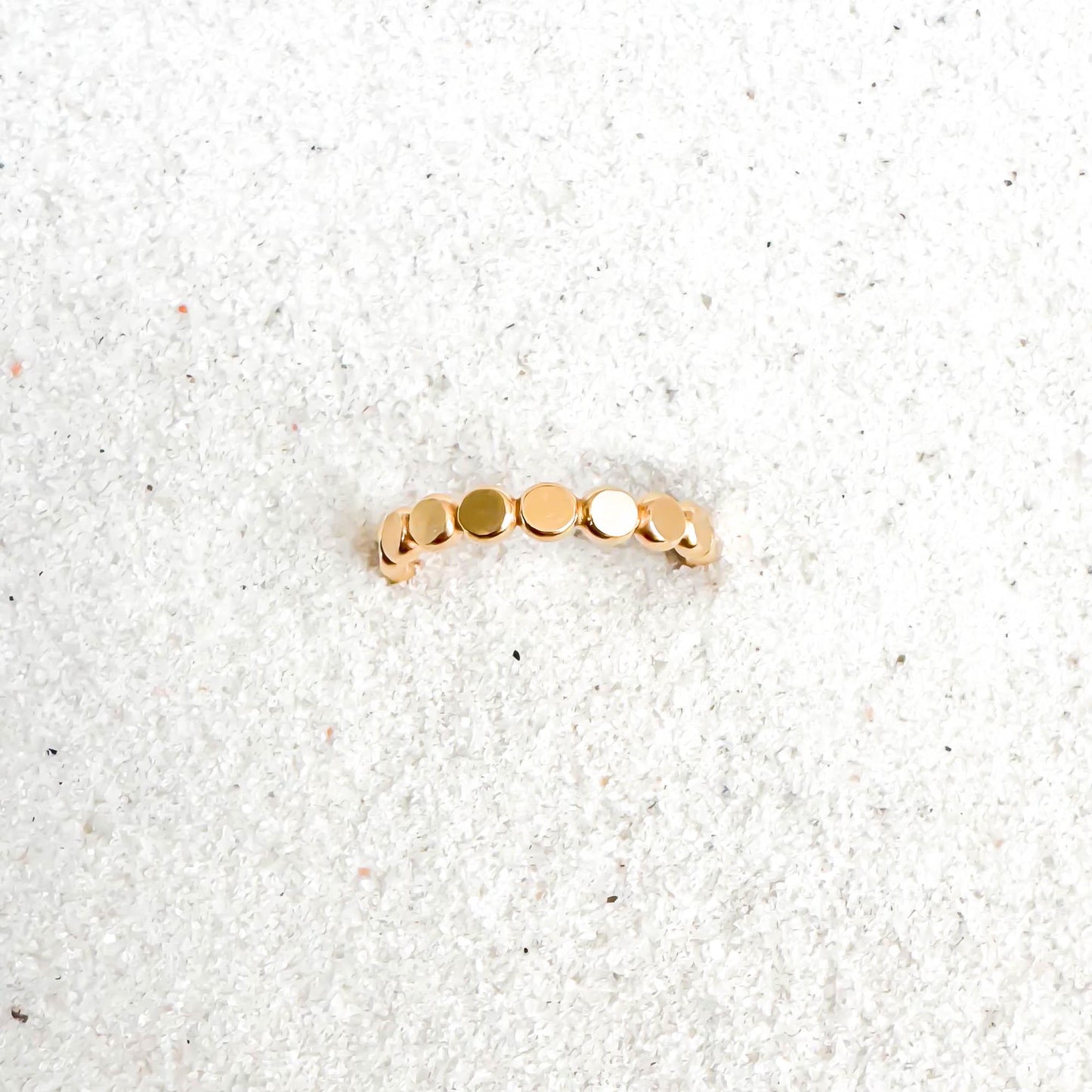 Flat Bead Toe Ring, 14K Gold Filled