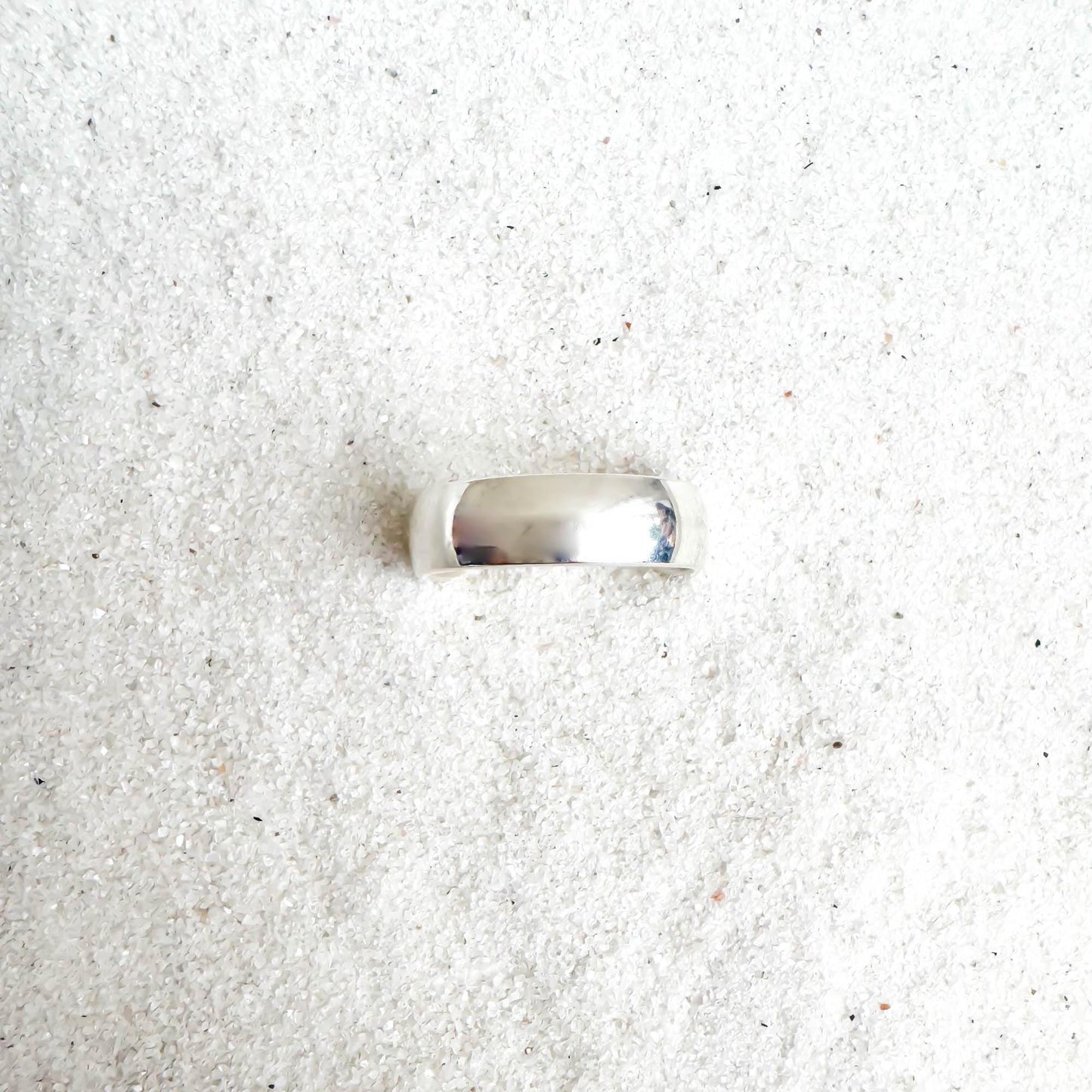 Thick Domed Toe Ring, Sterling Silver