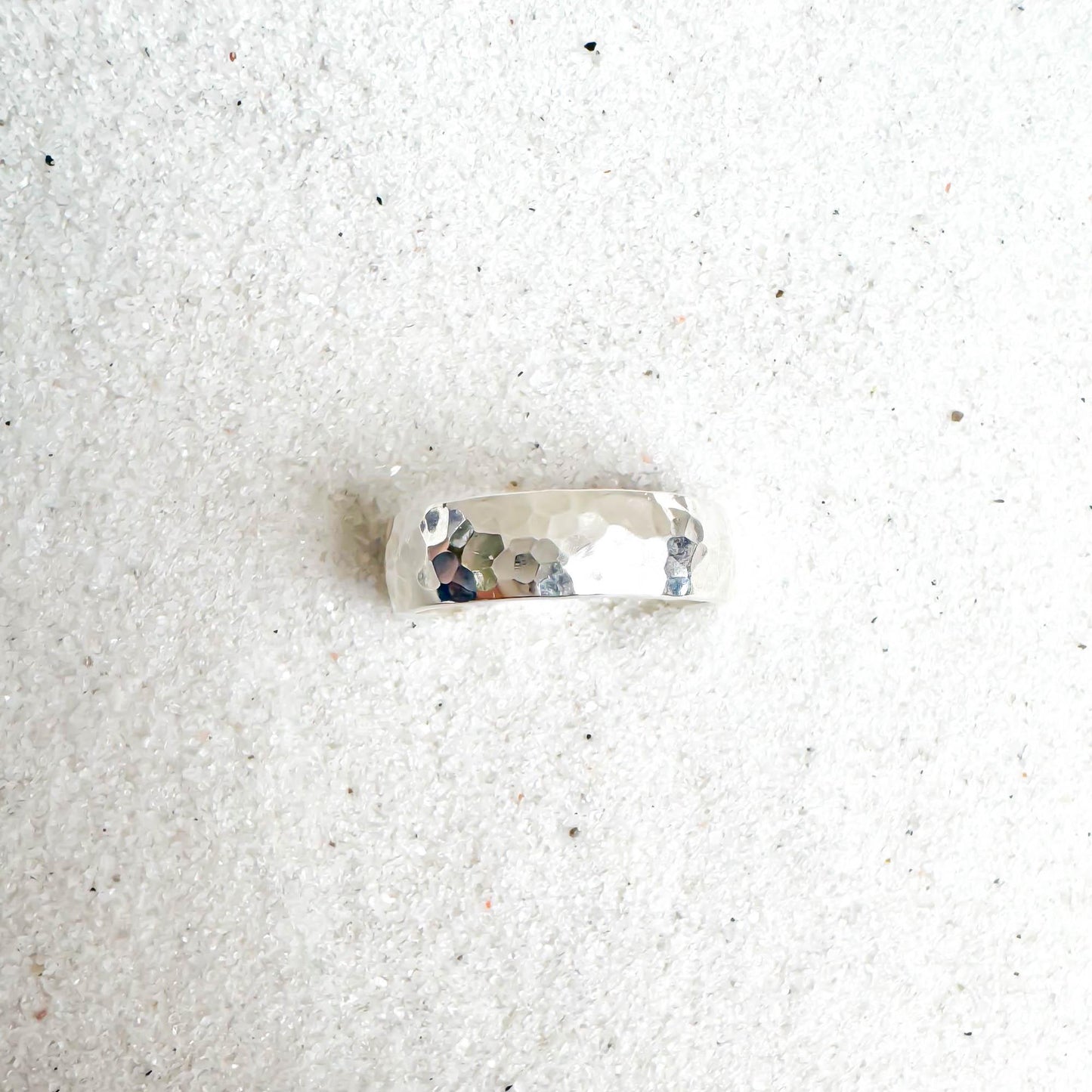 Hammered Domed Toe Ring, Sterling Silver