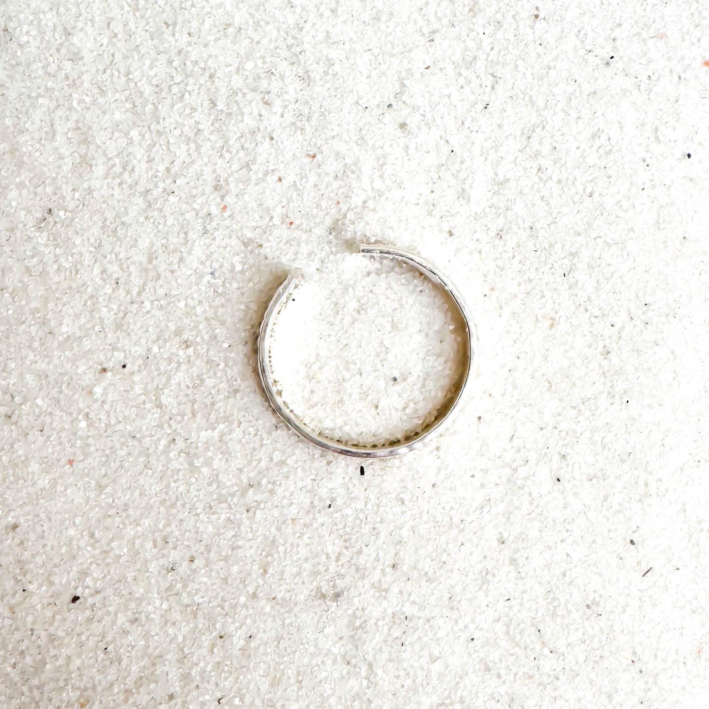 Floral Toe Ring, Sterling Silver