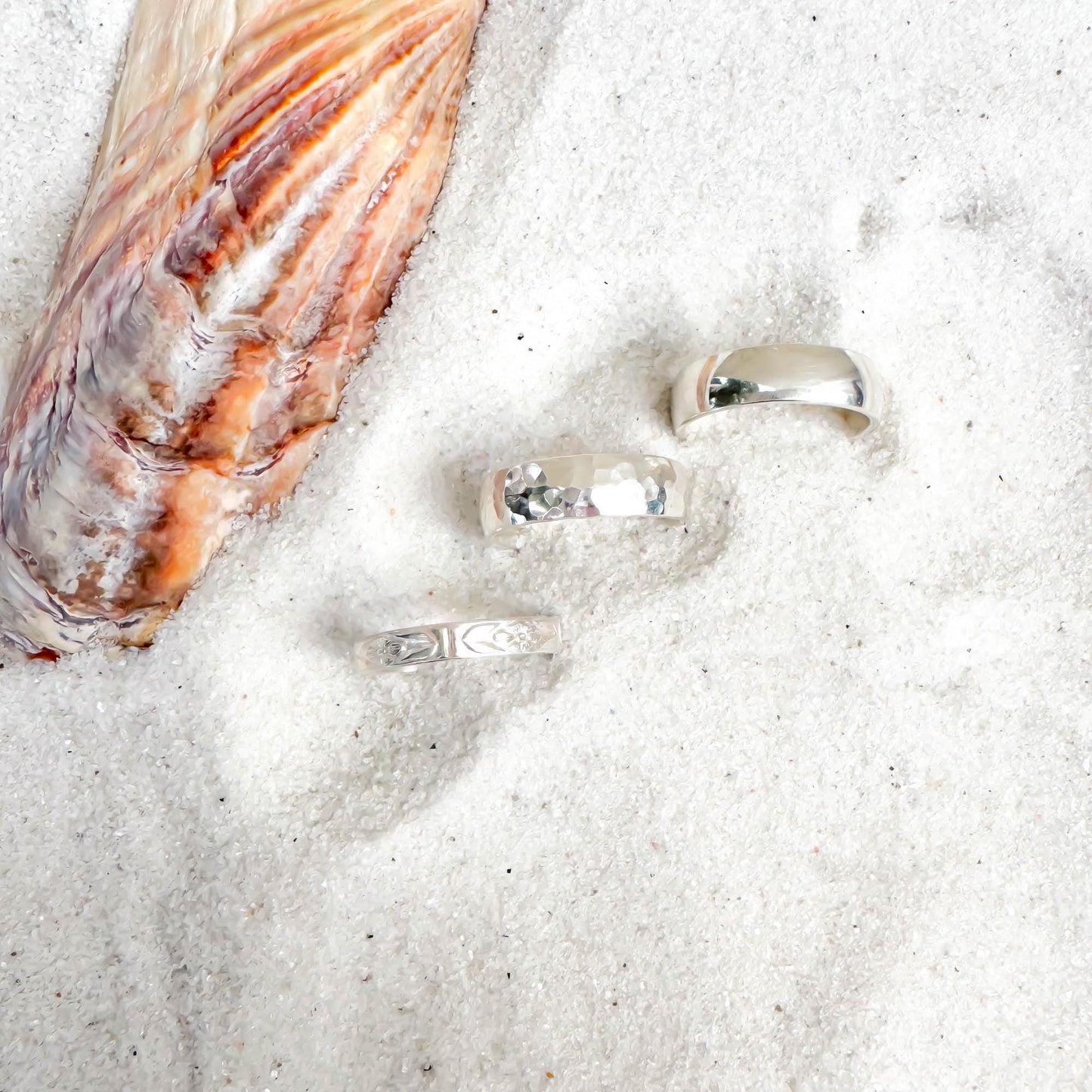 Floral Toe Ring, Sterling Silver