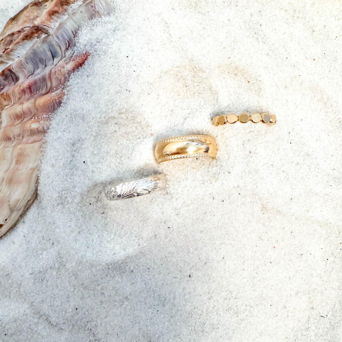 Floral Engraved Toe Ring, Sterling Silver