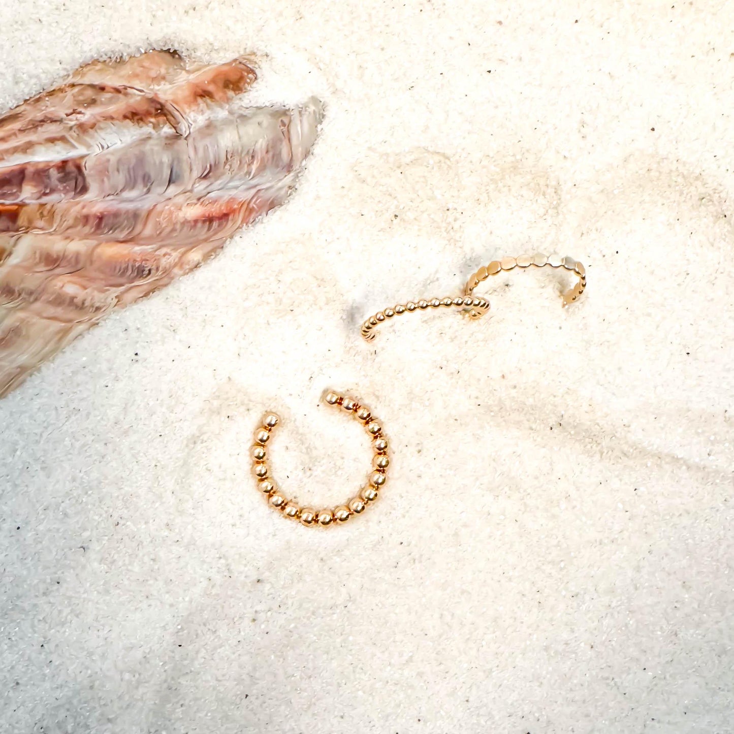 Dainty Flat Bead Toe Ring, 14K Gold Filled