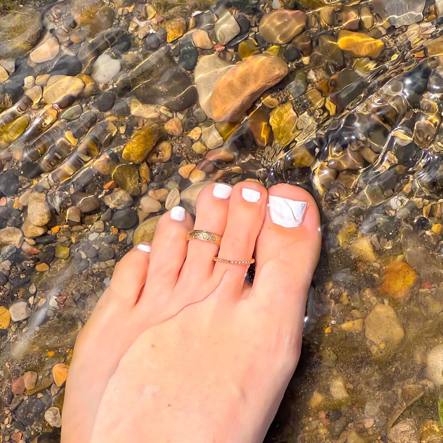 Mini Bead Toe Ring, 14K Gold Filled