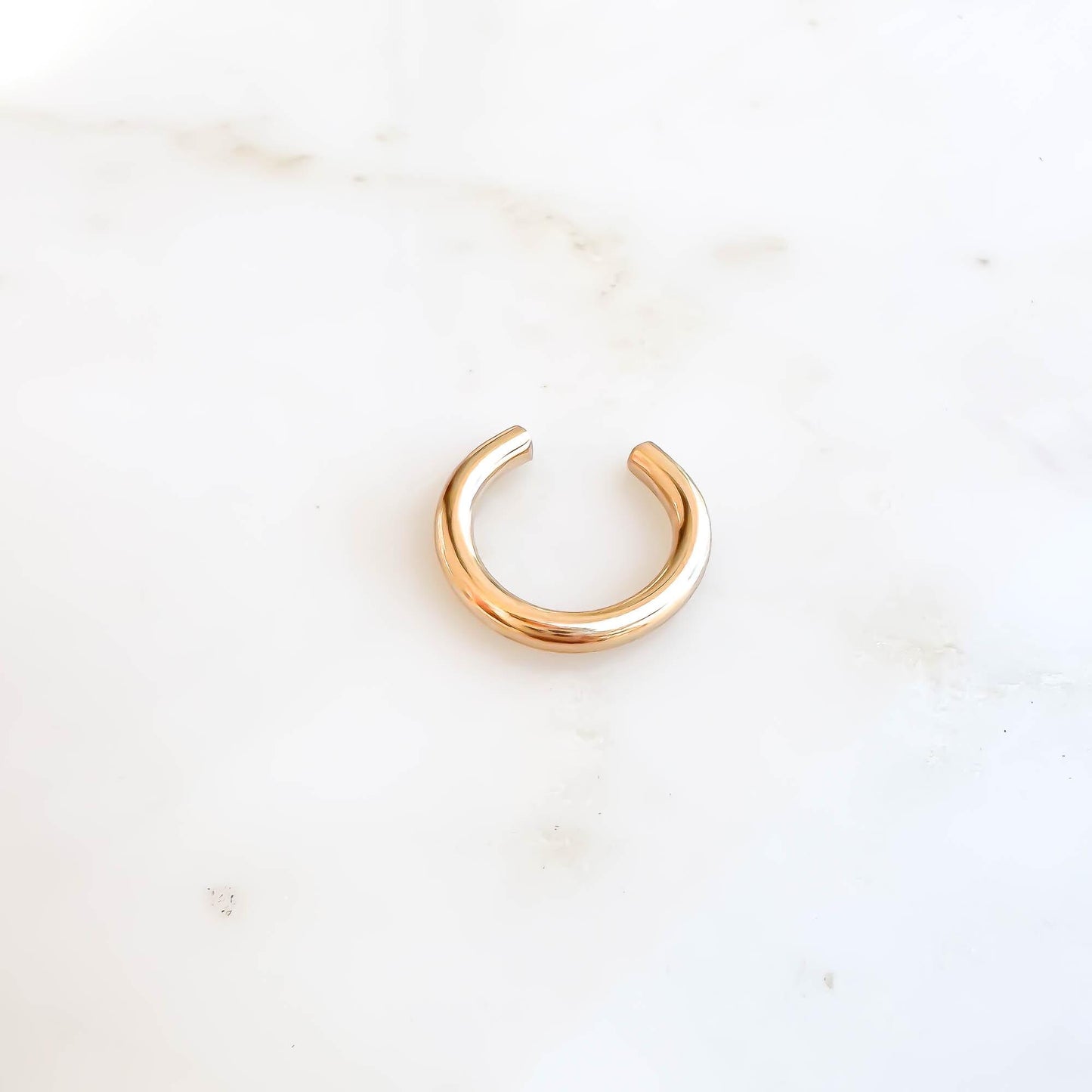 Thick Round Conch Ear Cuff, 14K Gold Filled