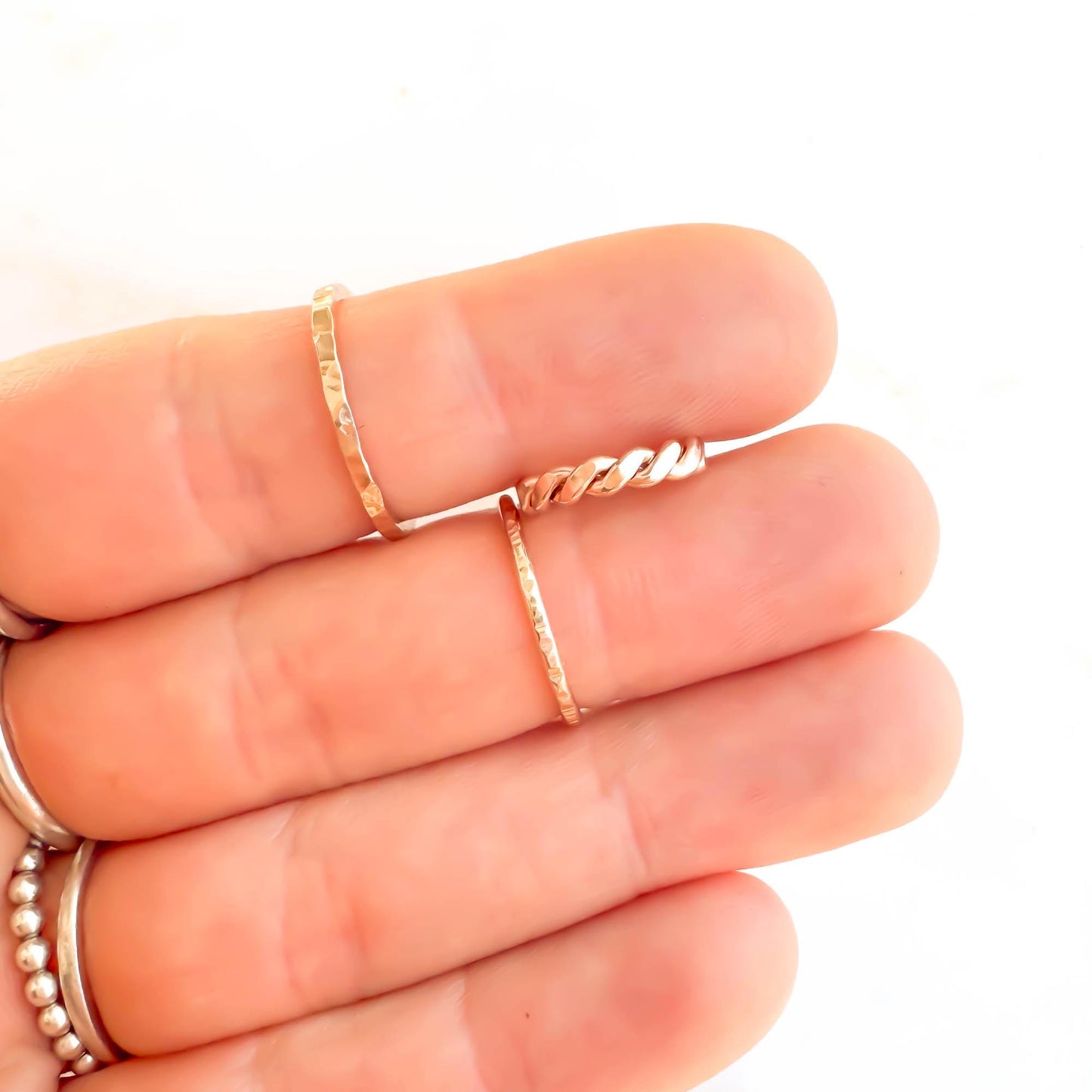 Conch Twist Ear Cuff, 14K Rose Gold Filled