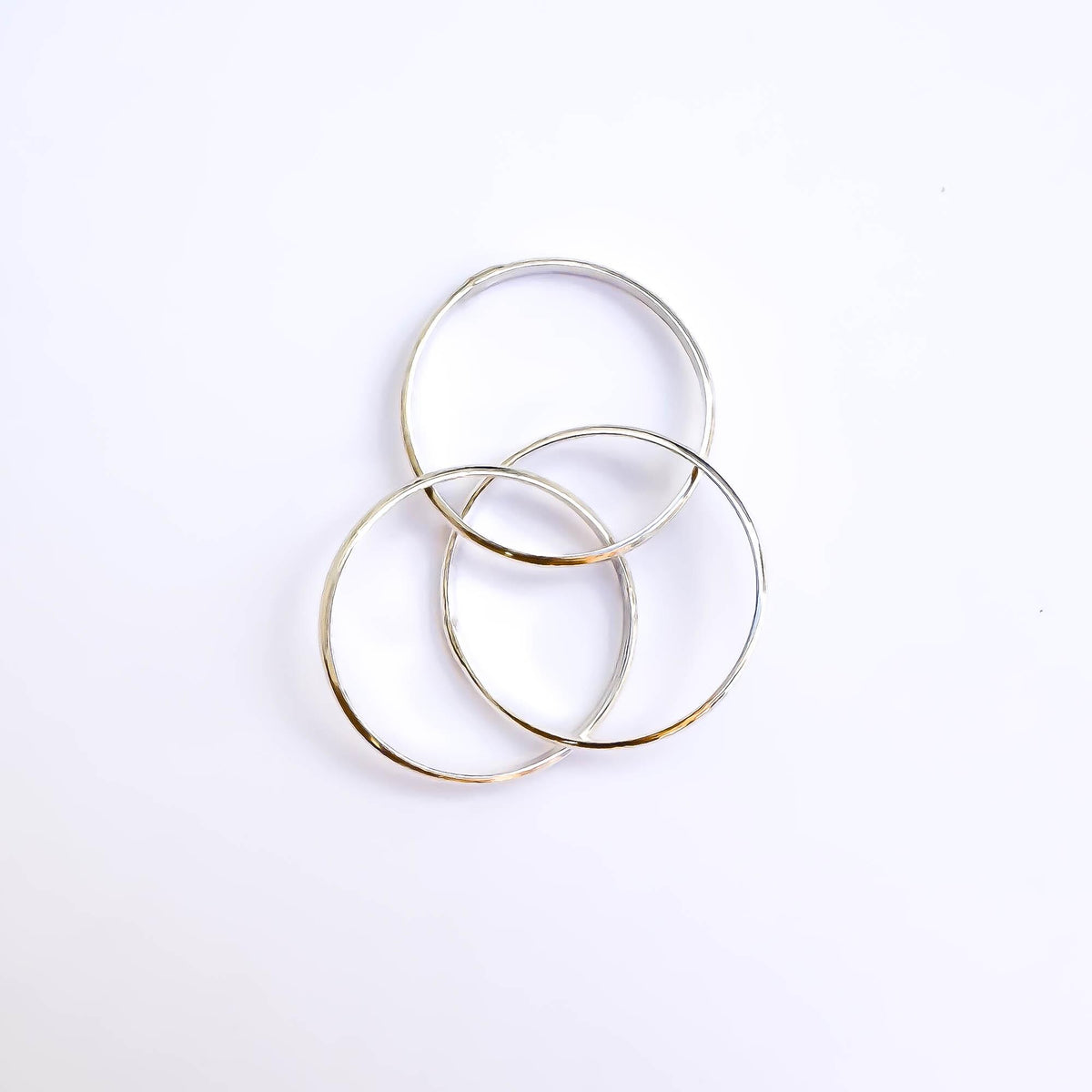 Triple Band Fidget Ring 925 Sterling Silver