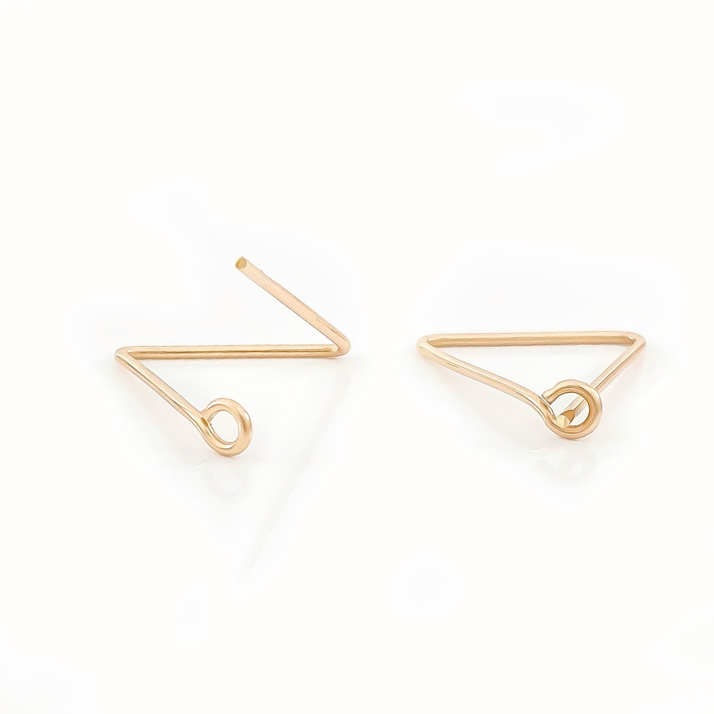 triangle hoop earring