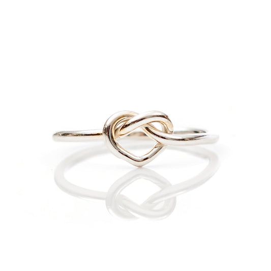 friendship-rings-silver-heart-knot