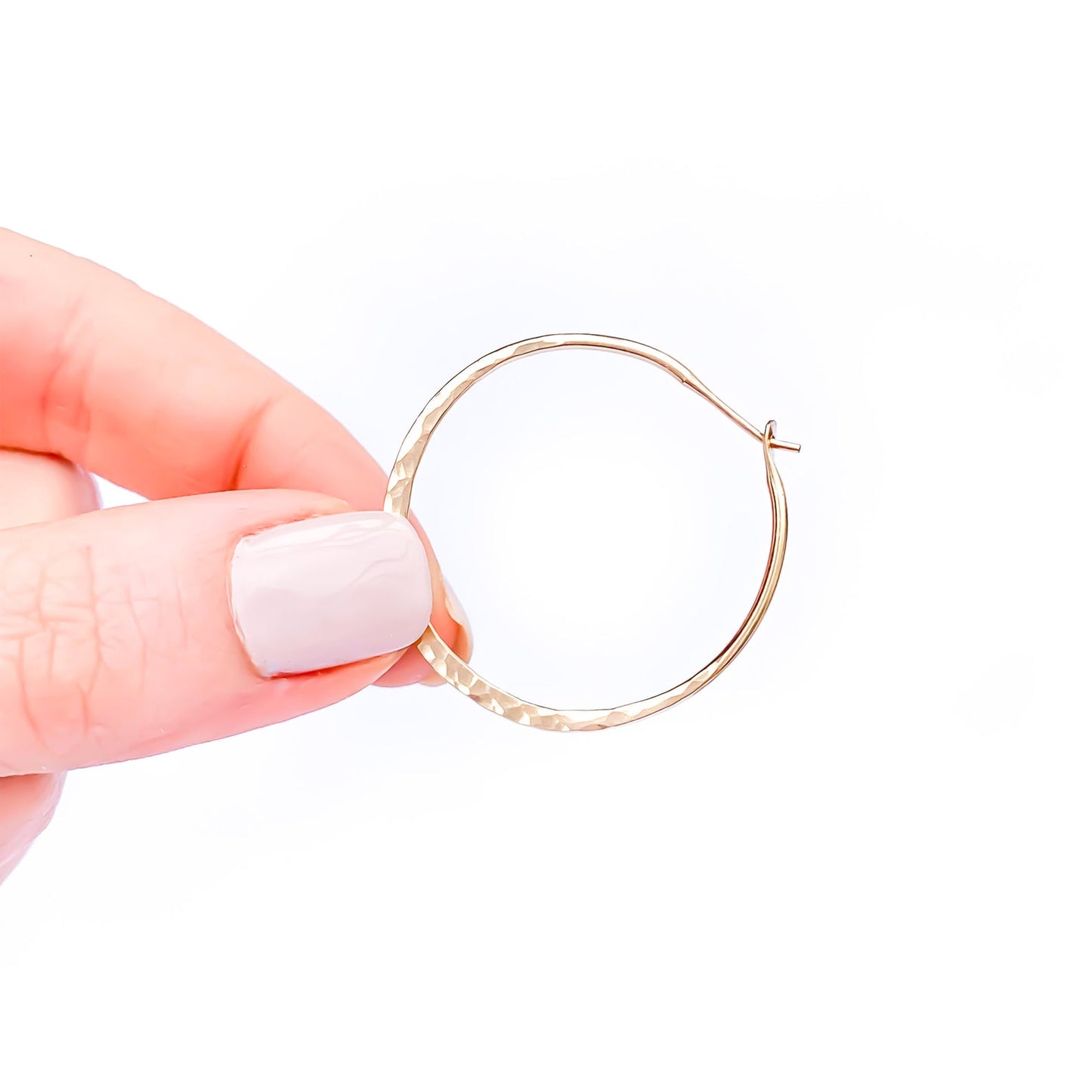 gold-hammered-hoop-earrings