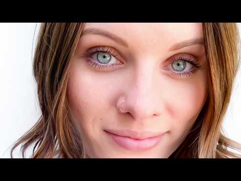 how to put on nose hoop ring