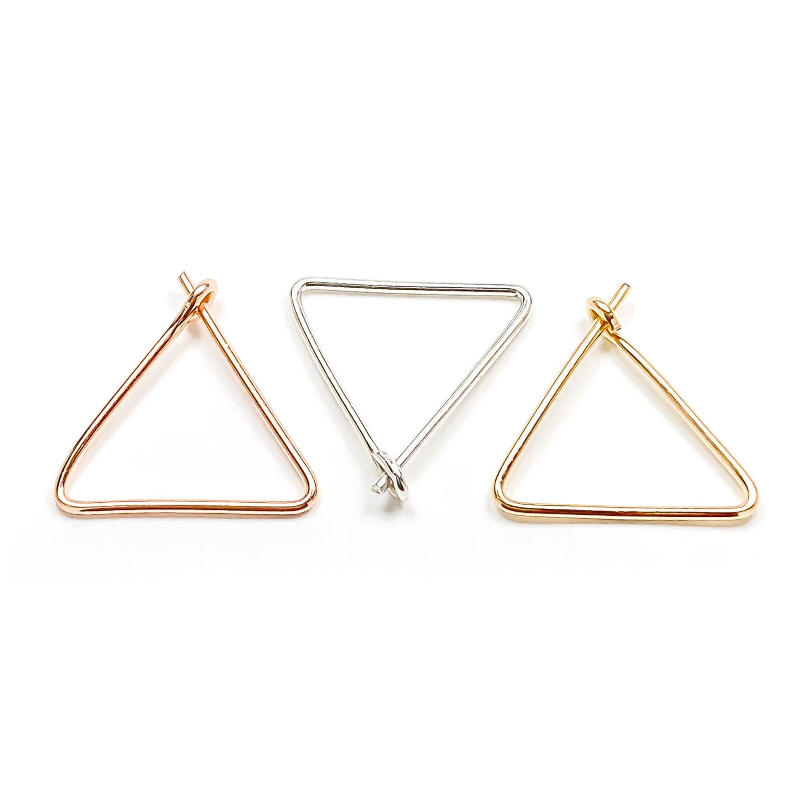 Triangle Hoop Earrings