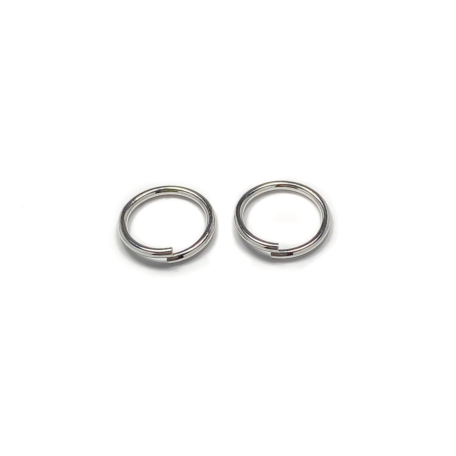 14k white deals gold hoops